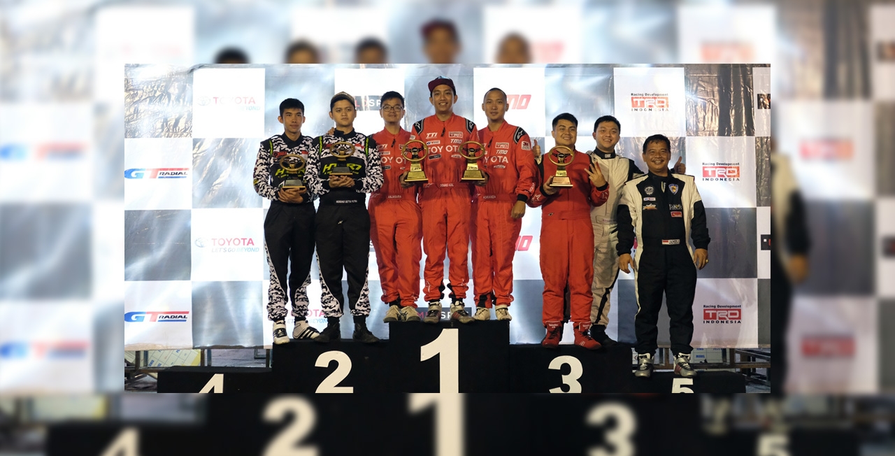 Toyota Team Indonesia (TTI) TRD Sapu Bersih Podium Kelas Bergengsi F Modifikasi Kerjurnas Gymkhana 2018