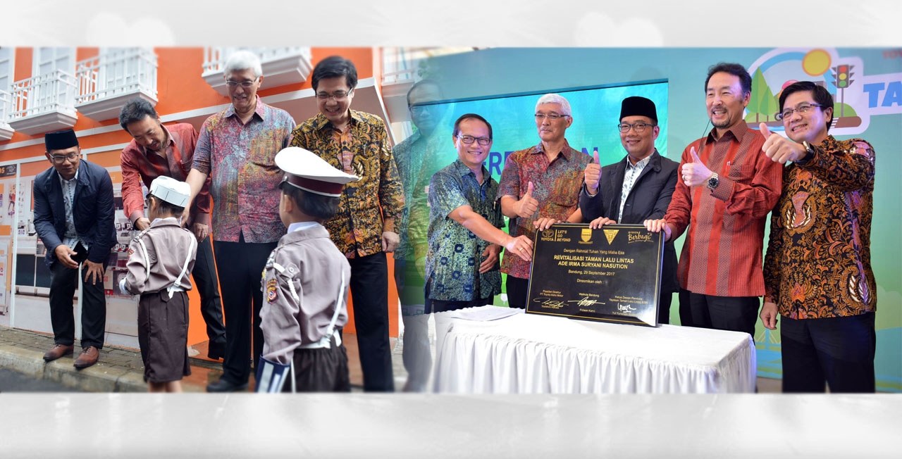 Toyota Berbagi: Toyota-Astra Motor Resmikan Hasil Revitalisasi Taman Lalu Lintas Bandung