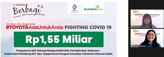 Donasi Bantuan Cepat Tanggap Senilai Rp 1,55 Miliar Berupa 300 Tabung Oksigen dan Sarana & Prasarana Penanganan Pasien COVID-19 di 6 Rumah Sakit