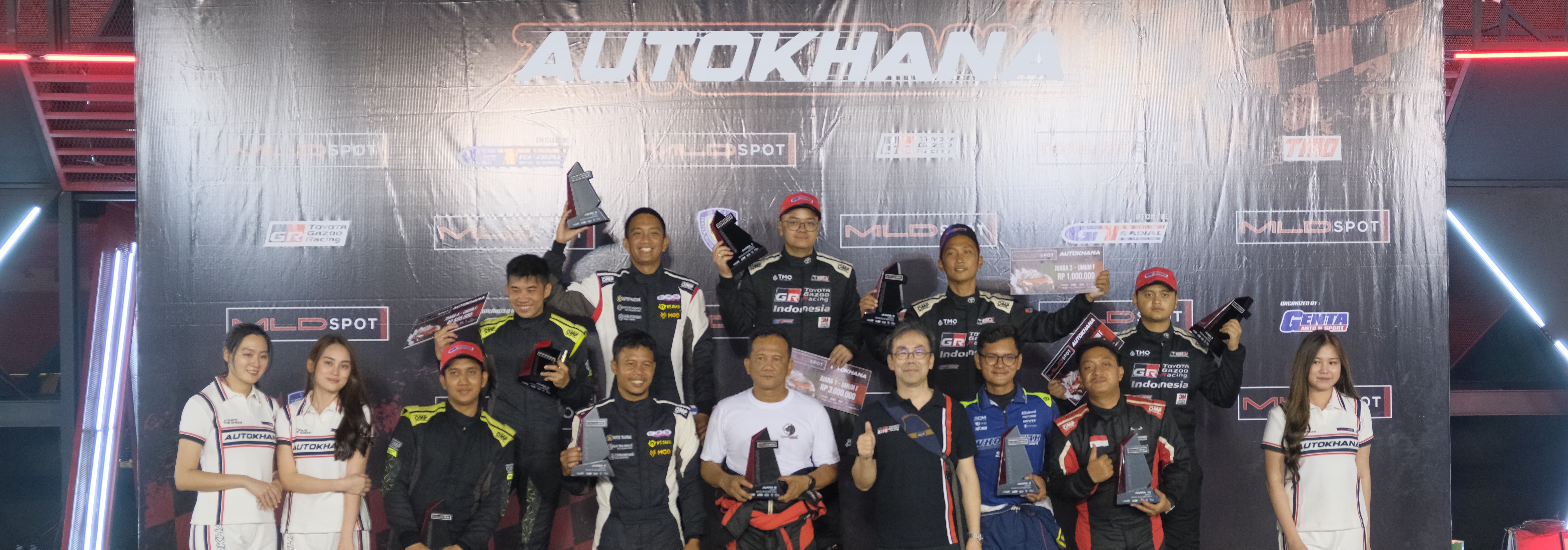Satu Langkah Menuju Gelar Juara Nasional, Jajaran Pembalap TOYOTA GAZOO Racing Indonesia Kembali Mendominasi Podium Juara MLDSPOT Autokhana Kejurnas Slalom 2024 Seri ke-5