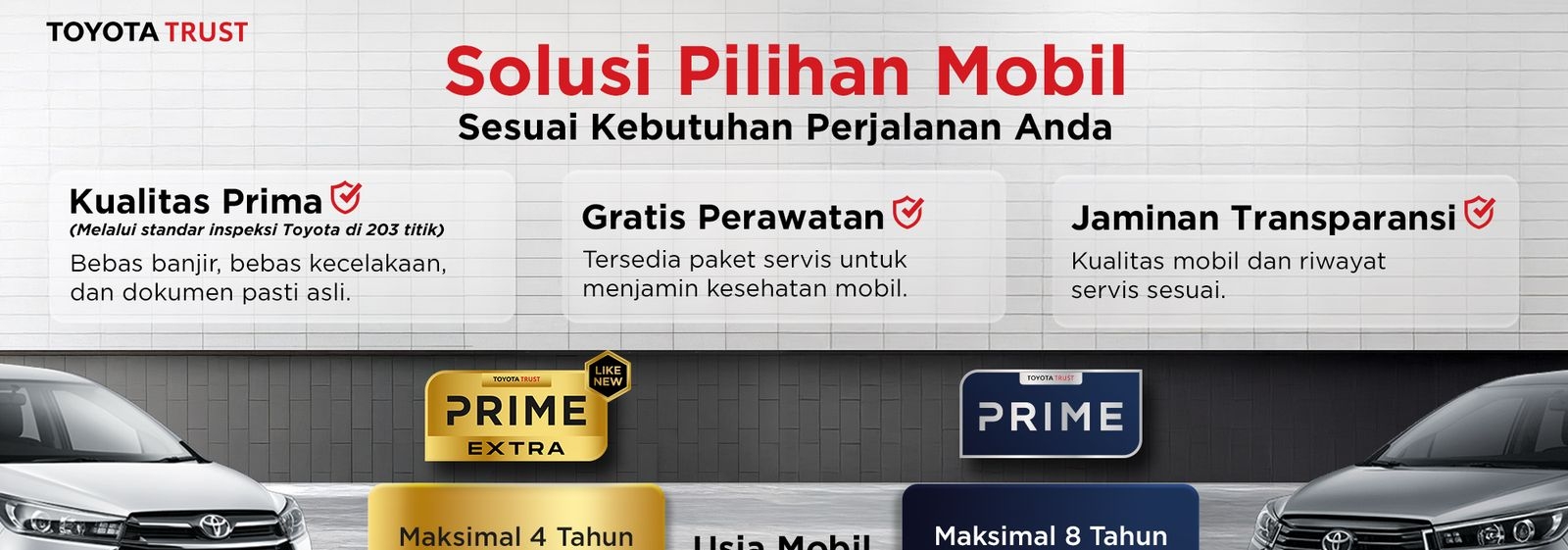 Dapat Program Warranty Spesial dari Toyota Indonesia, Toyota Trust Hadirkan Layanan Pembelian Mobil Bekas Toyota yang Berkualitas dan Terpercaya