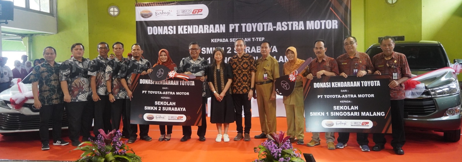 Toyota Donasikan Kendaraan Untuk Menunjang Proses Belajar di SMK Binaan T-TEP, Siap Hadirkan Calon Teknisi Lulusan SMK yang Berkualitas dan Andal