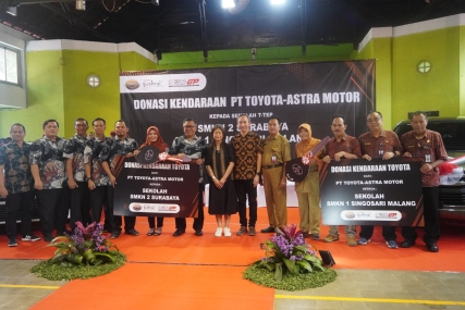 Toyota Donasikan Kendaraan Untuk Menunjang Proses Belajar di SMK Binaan T-TEP, Siap Hadirkan Calon Teknisi Lulusan SMK yang Berkualitas dan Andal