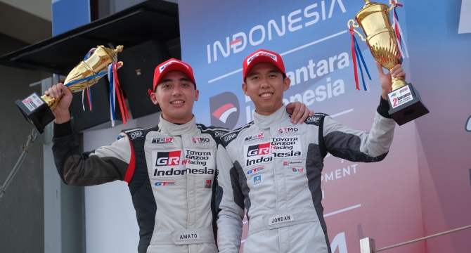 TOYOTA GAZOO Racing Indonesia Kembali Raih Double Podium di Kejurnas ITCR 1200 2025 Seri Ke-3 & Ke-4