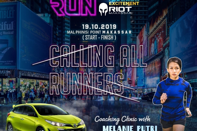 Festival Avanza-Veloz Sebangsa Ajak 500 Pelari Arungi Night Run Sambil Menikmati Kota Makassar