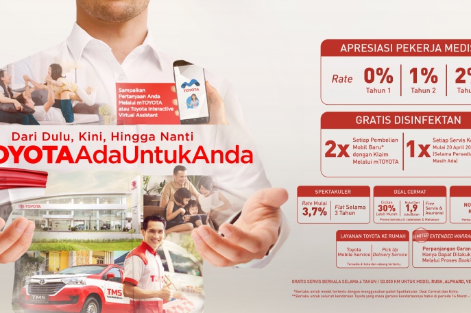 #ToyotaAdaUntukAnda Dukung Mobilitas Masyarakat Indonesia Hadapi Pandemi, Toyota Hadirkan Program Khusus Kepemilikan dan Perawatan Kendaraan 