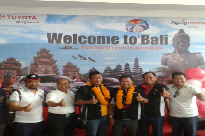 Agung Toyota Sambut Rombongan Toyota Fortuner Club Of Indonesia (ID42NER) yang menggelar Touring di Bali.