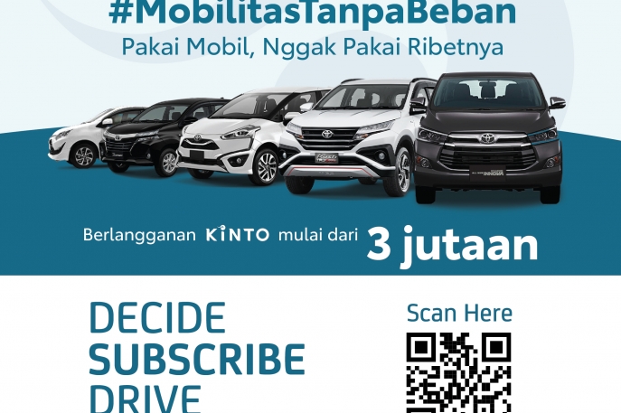 TAF Hadirkan Pelayanan Terbaru Berlangganan Mobil Secara Online Melalui “KINTO ONE”