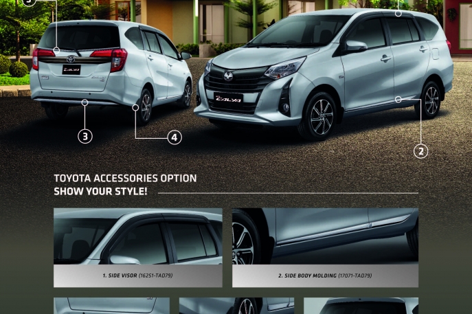 Toyota Customization Option - Hadirkan Total Mobility Solution dengan Hadirkan Fitur Kesehatan, Toyota Perluas Pilihan Aksesoris bagi Pelanggan Calya, Avanza, Rush dan Hilux