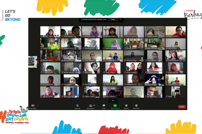 PANDEMI COVID-19 TIDAK MENYURUTKAN ANTUSIASME ANAK-ANAK INDONESIAUNTUK MENGIKUTI LOMBA MENGGAMBAR MOBIL IMPIAN TOYOTA, PENGUMUMAN PEMENANG “TOYOTA DREAM CAR ART CONTEST (TDCAC) 2020” DILAKUKAN SECARA VIRTUAL UNTUK PERTAMA KALINYA