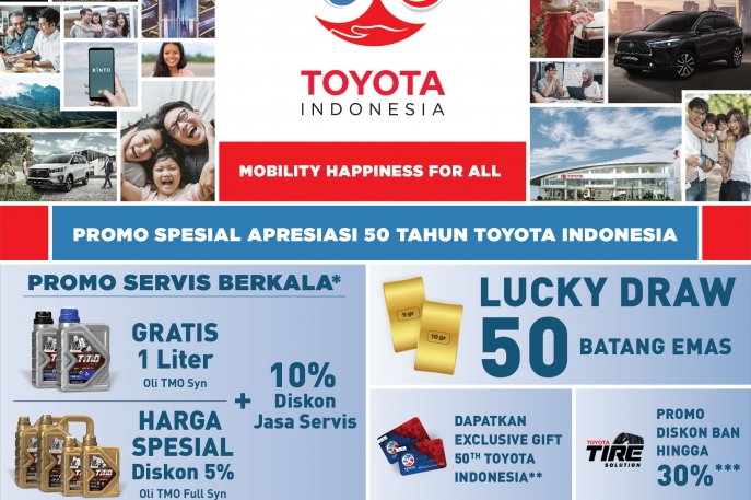 50 Tahun Toyota di Indonesia: Toyota Hadirkan Berbagai Program Sebagai Bentuk Realisasi Dari Total Mobility Solution Untuk Masyarakat Indonesia