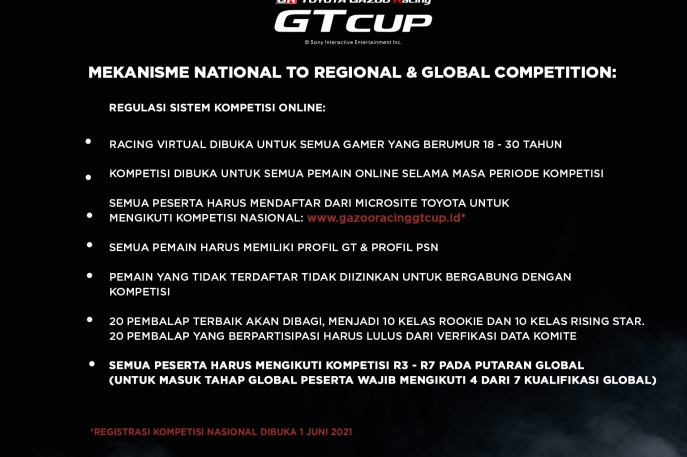 Perkuat Komitmen Dalam Mengembangkan Motorsports Toyota Hadirkan Kompetisi TOYOTA GAZOO Racing GT Cup 2021