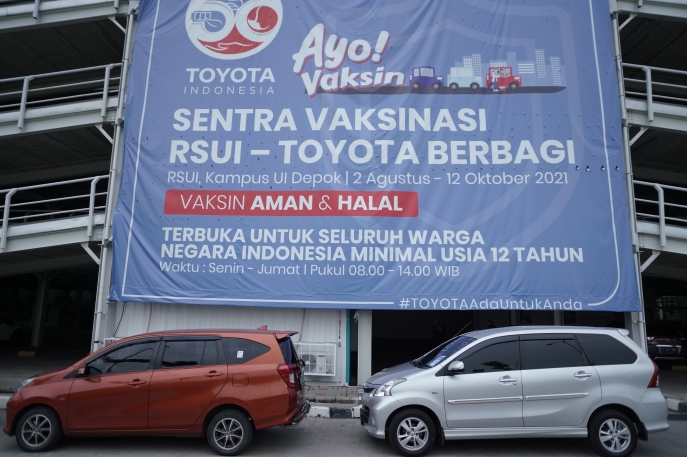 50 TAHUN TOYOTA DI INDONESIA: Toyota Selama 50 hari Bersama RSUI Menyelenggarakan “Sentra Vaksinasi RSUI – TOYOTA Berbagi” dengan target  50.000 Dosis Vaksin Bagi Seluruh WNI Secara Gratis