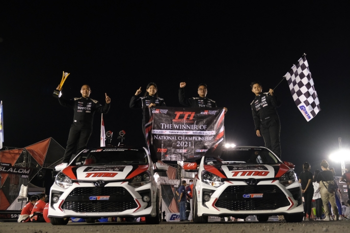 50 Tahun Toyota di Indonesia: Sukses Raih Gelar Juara Nasional Indonesia Touring Car Race Max 2021, Toyota Team Indonesia Kembali Cetak Prestasi Sapu Bersih 3 Gelar Juara Nasional MLDSPOT Kejurnas Slalom 2021 Bersama Agya GR Sport