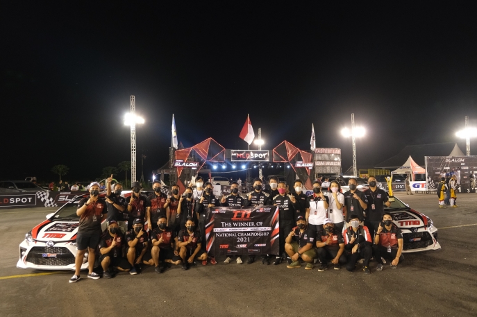 50 Tahun Toyota di Indonesia: Sukses Raih Gelar Juara Nasional Indonesia Touring Car Race Max 2021, Toyota Team Indonesia Kembali Cetak Prestasi Sapu Bersih 3 Gelar Juara Nasional MLDSPOT Kejurnas Slalom 2021 Bersama Agya GR Sport