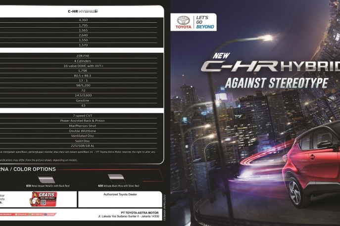 Perkuat Komitmen dalam Hadirkan Kendaraan yang Aman dan Ramah Lingkungan, Toyota Lengkapi C-HR Hybrid dengan Teknologi Toyota Safety Sense