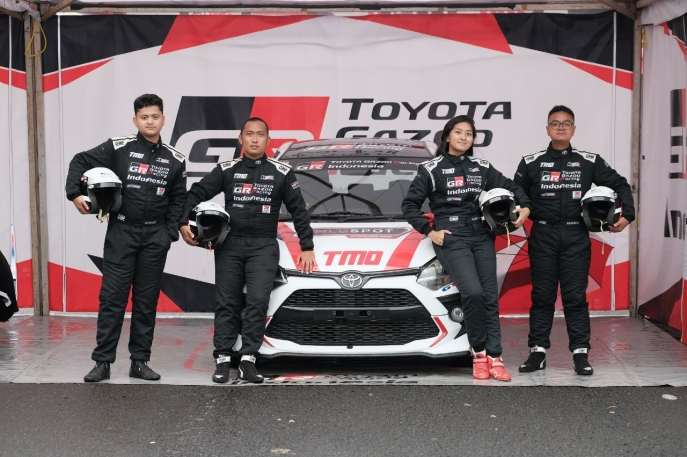 Tampil All Out, TOYOTA GAZOO Racing Indonesia Sapu Bersih Podium di Seri Pertama MLDSPOT Autokhana Kejurnas Slalom 2022