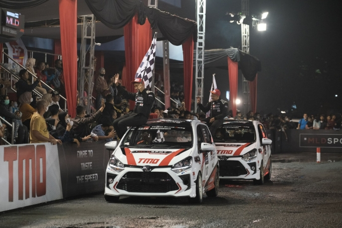 Tampil All Out, TOYOTA GAZOO Racing Indonesia Sapu Bersih Podium di Seri Pertama MLDSPOT Autokhana Kejurnas Slalom 2022