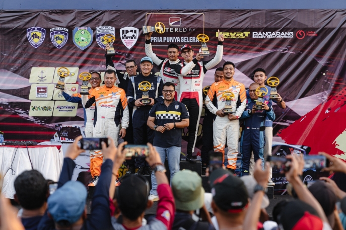  TOYOTA GAZOO Racing Indonesia Raih Back-to-Back Gelar Juara Nasional Group M (AWD) Kejurnas Sprint Rally 2023