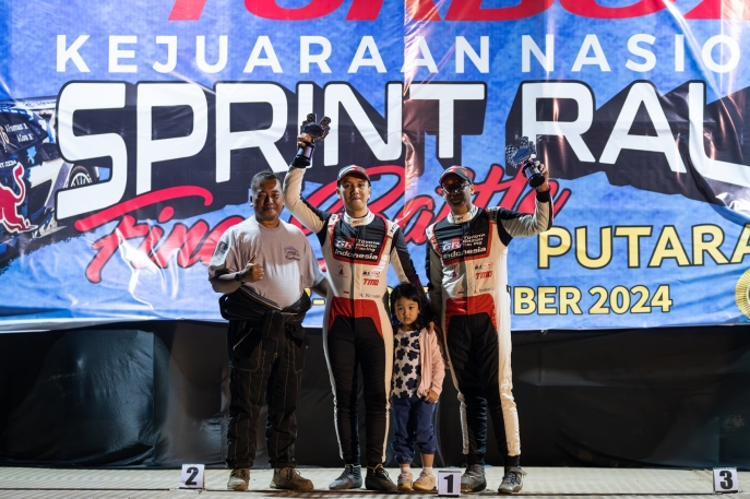 Kejurnas Sprint Rally 2024 Seri ke-6: TOYOTA GAZOO Racing Indonesia Berhasil Kembali Bangkit Meraih Podium Pertama Kelas H2