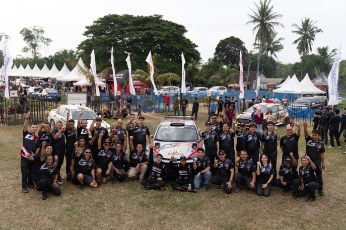 Sorak Sorai Masyarakat Sumatera Utara Warnai Podium Pertama  Debut GR Yaris Rally2 di Kejurnas Rally Seri Ke-2 Sumatera Utara 2025