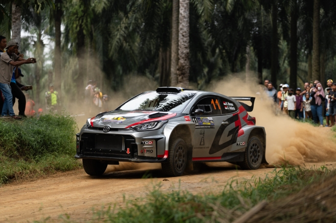 Sorak Sorai Masyarakat Sumatera Utara Warnai Podium Pertama  Debut GR Yaris Rally2 di Kejurnas Rally Seri Ke-2 Sumatera Utara 2025