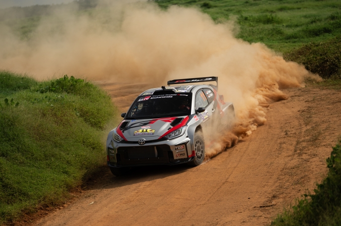 Sorak Sorai Masyarakat Sumatera Utara Warnai Podium Pertama  Debut GR Yaris Rally2 di Kejurnas Rally Seri Ke-2 Sumatera Utara 2025