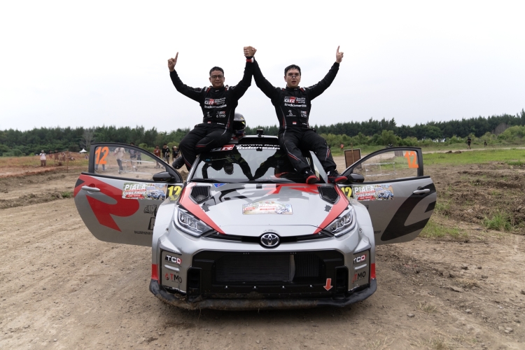 GR Yaris Rally2 Hasilkan Podium Pertama Kejurnas Sprint Rally 2025 Seri ke-3