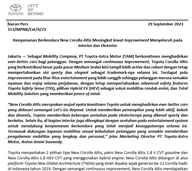 Mengupas Detail Interior Toyota Altis 2011: Kenyamanan dan Fungsionalitas dalam Satu Paket