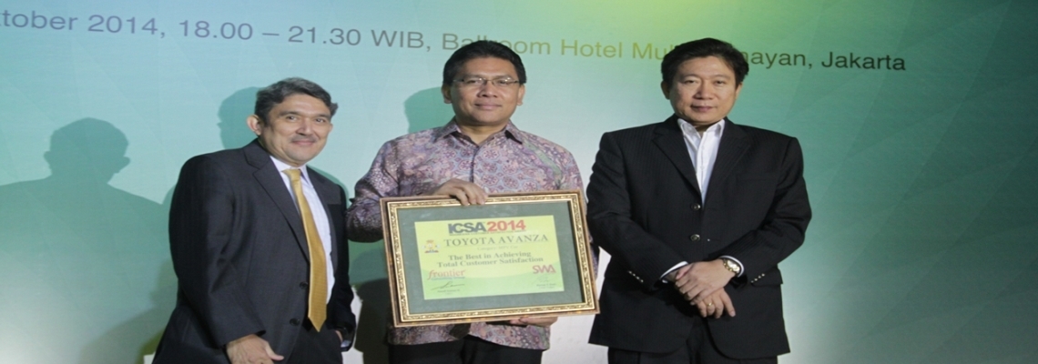 Toyota Avanza dan Rush Raih Indeks Kepuasan Pelanggan Tertinggi Dalam Indonesian Customer Satisfaction Award (ICSA) 2014