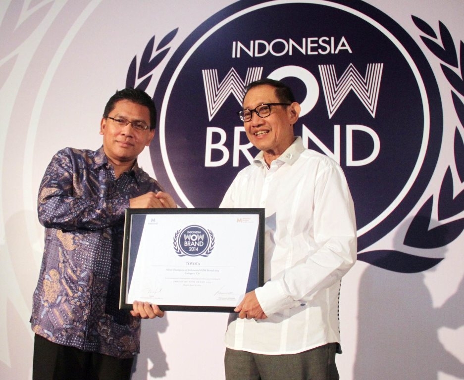Toyota Berhasil Meraih Penghargaan Indonesia Wow Brand Award 2014