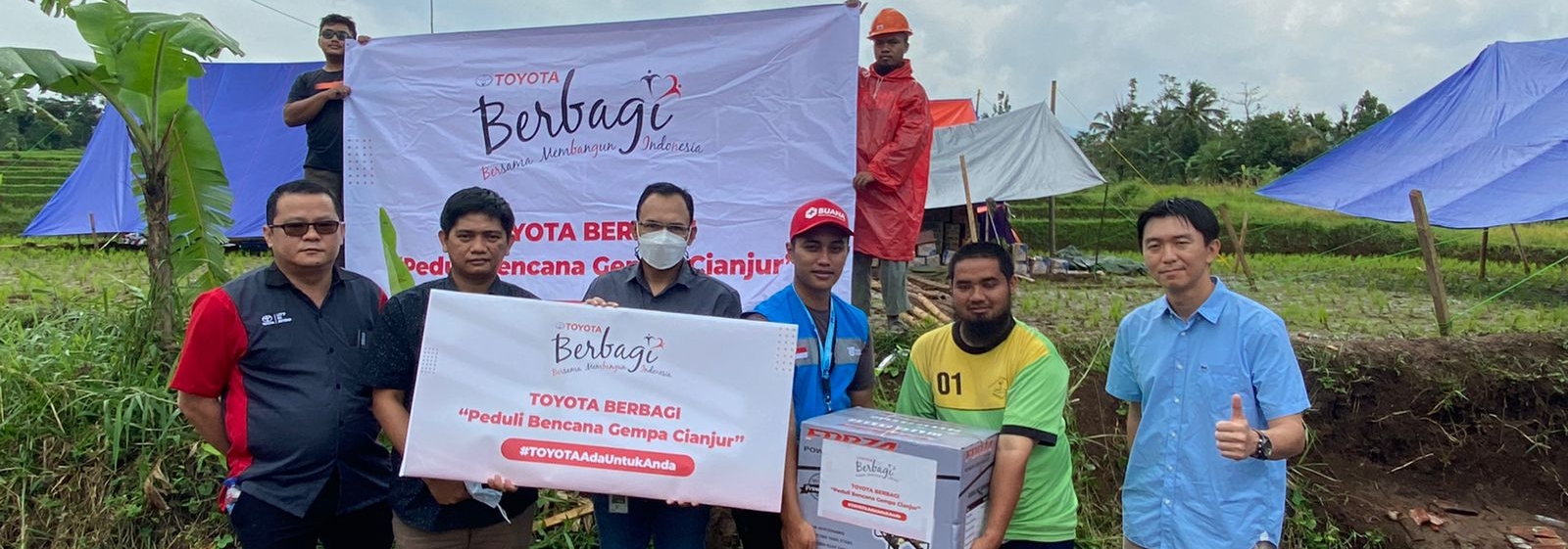 Toyota Indonesia Salurkan Bantuan Kebutuhan Pokok Dasar Bagi Korban Gempa Bumi di  Cianjur Jawa Barat