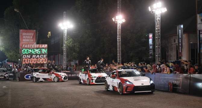 Pushing the Limits for the Better, Agya GR Sport dan TGRI Kembali Tempati Podium Teratas Grup A dan Grup F pada Seri ke-5 MLDSPOT Autokhana Kejurnas Slalom 2023 All New Agya GR Sport Konsisten Raih Posisi Teratas di Penampilan ke-3 nya