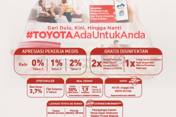 #ToyotaAdaUntukAnda Dukung Mobilitas Masyarakat Indonesia Hadapi Pandemi, Toyota Hadirkan Program Khusus Kepemilikan dan Perawatan Kendaraan 